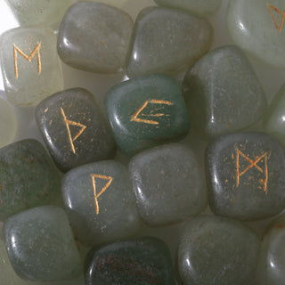 Green Aventurine Runes Set from The Rock Space