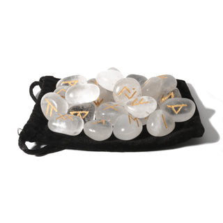 Clear Quartz Runes Set    from The Rock Space