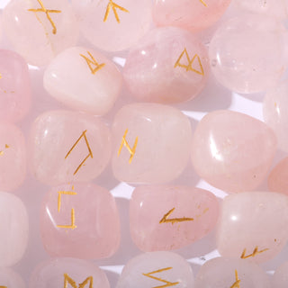 Rose Quartz Runes Set    from The Rock Space