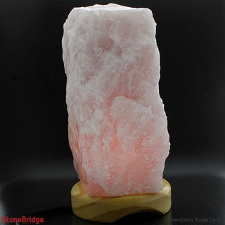 Rose Quartz Lamp - Extra Large - WHITE CORD    from The Rock Space