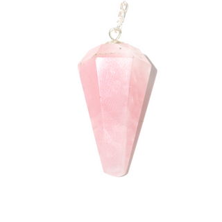 Rose Quartz Pendulum 6 Facet & Bead - 3 Pack from The Rock Space