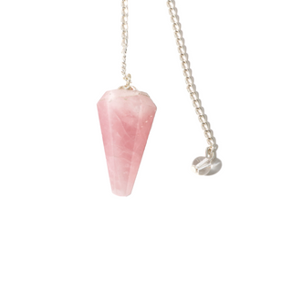 Rose Quartz Pendulum 6 Facet & Bead - 3 Pack from The Rock Space