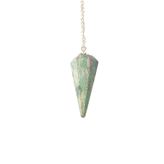 Ruby Zoisite Pendulum 6 Facets & Bead