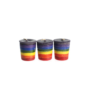 Chakra Votive Candle Set of 3 from Stonebridge Imports