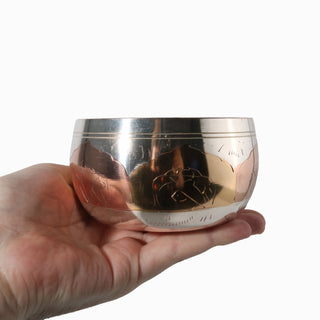 Singing Bowl - Engraved - Brass/Silver/Copper from The Rock Space