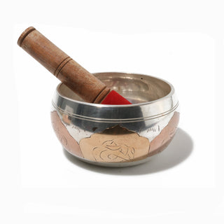 Singing Bowl - Engraved - Brass/Silver/Copper from The Rock Space