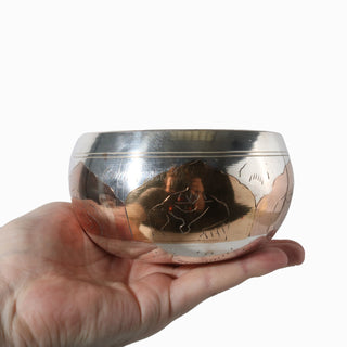 Singing Bowl - Engraved - Brass/Silver/Copper from The Rock Space