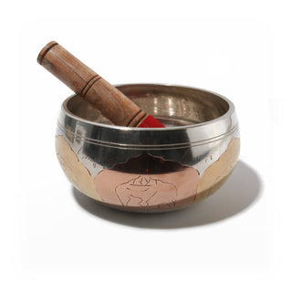 Singing Bowl - Engraved - Brass/Silver/Copper from The Rock Space