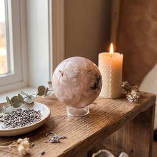 Flower Agate Sphere from The Rock Space