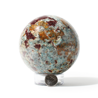 Amazonite Sphere Unique #2 - 3 5/8" from The Rock Space