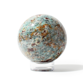 Amazonite Sphere Unique #2 - 3 5/8" from The Rock Space