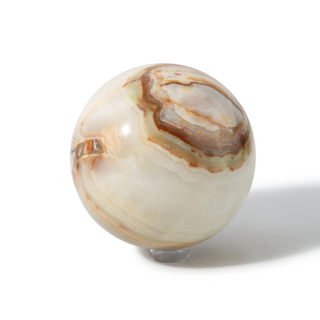 Banded Aragonite Sphere Unique #1 - 7 5/8" from The Rock Space