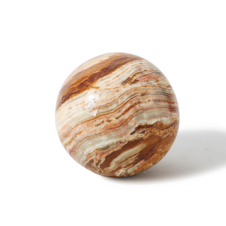 Banded Aragonite Sphere Unique #3 - 6" from The Rock Space