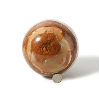 Banded Aragonite Sphere Unique #3 - 6" from The Rock Space