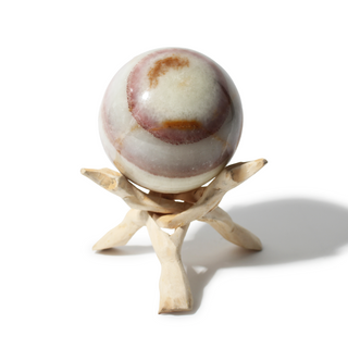 Banded Aragonite Sphere Unique #4 - 4" from The Rock Space