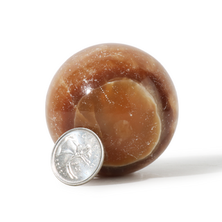 Golden Calcite Sphere from The Rock Space