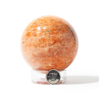 Orange Calcite Sphere Unique #8 - 2 7/8" from The Rock Space