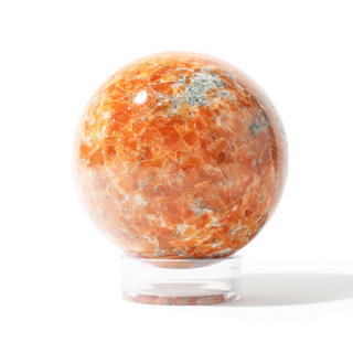 Orange Calcite Sphere Unique #10- 3 1/8" from The Rock Space