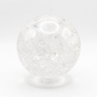 Clear Quartz Sphere Unique #18 - 6 1/4" from Stonebridge Imports