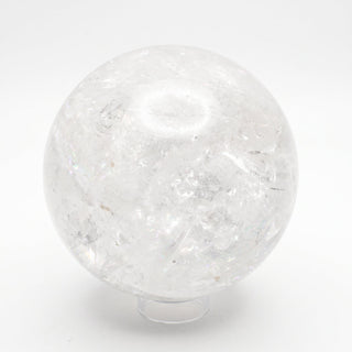 Clear Quartz Sphere Unique #19 - 6" from Stonebridge Imports