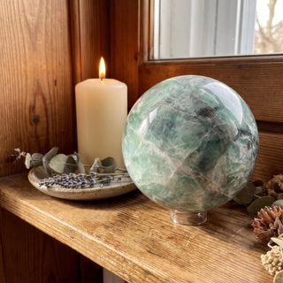 Fluorite Green and Purple Sphere Unique #9 from Stonebridge Imports