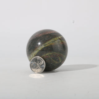 Watermelon Jasper Sphere - Small #2 - 2 1/4" from The Rock Space