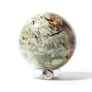 Green Opal Sphere Unique #1 - 3 3/4" from The Rock Space