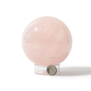 Rose Quartz Sphere Unique #108 - 3 1/2" from The Rock Space