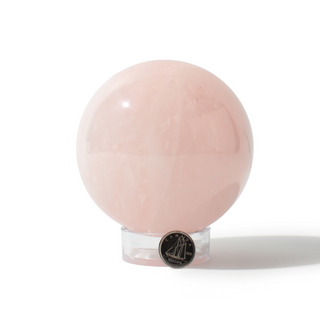 Rose Quartz Sphere Unique #109 - 3 1/2 from The Rock Space