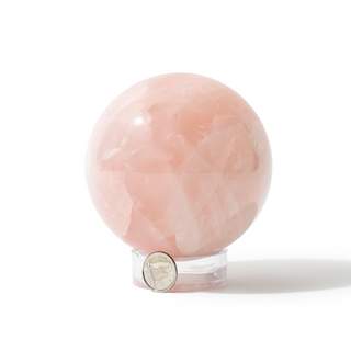 Rose Quartz Sphere Unique #112 - 3 1/2" from The Rock Space