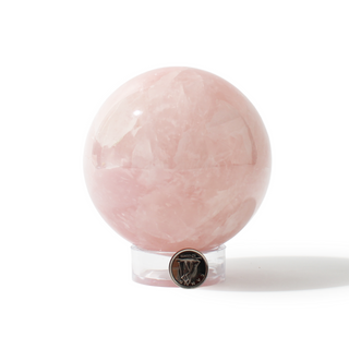 Rose Quartz Sphere Unique #115 - 3 1/2" from The Rock Space
