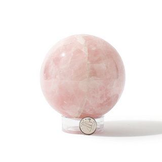 Rose Quartz Sphere Unique #120 - 3 5/8" from The Rock Space