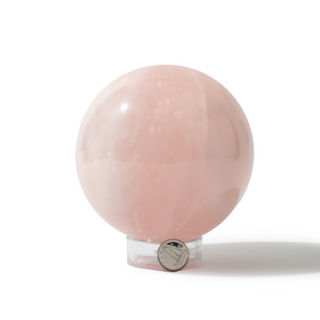 Rose Quartz Sphere Unique #123 - 4" from The Rock Space