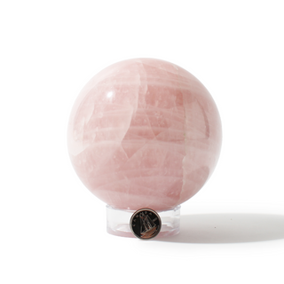 Rose Quartz Sphere Unique #125 - 3 3/4" from The Rock Space