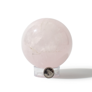 Rose Quartz Sphere Unique #130 - 3 5/8" from The Rock Space