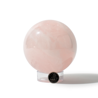 Rose Quartz Sphere Unique #137 - 3 1/2" from The Rock Space