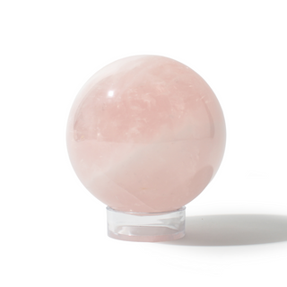 Rose Quartz Sphere Unique #137 - 3 1/2" from The Rock Space