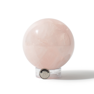 Rose Quartz Sphere Unique #172 - 3 1/2" from The Rock Space