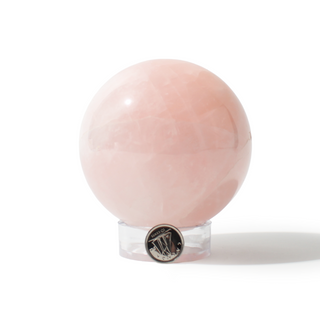 Rose Quartz Sphere Unique #173 - 3 1/4" from Stonebridge Imports
