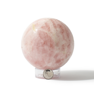 Rose Quartz Sphere Unique #181 - 3 3/4" from The Rock Space