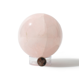 Rose Quartz Sphere Unique #185 - 3 1/2" from The Rock Space