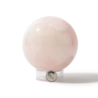 Rose Quartz Sphere Unique #187 - 3 1/2" from The Rock Space