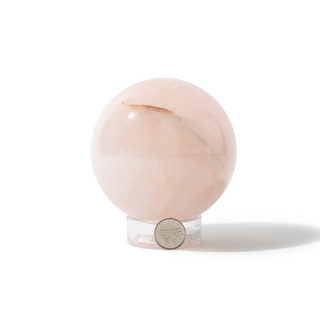 Rose Quartz Sphere Unique #35 - 3 3/8" from The Rock Space