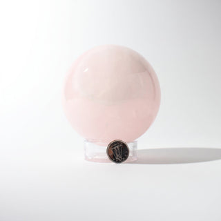 Rose Quartz Sphere Unique #39 - 3 3/8" from Stonebridge Imports