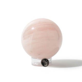 Rose Quartz Sphere Unique #53 - 3 5/8" from Stonebridge Imports