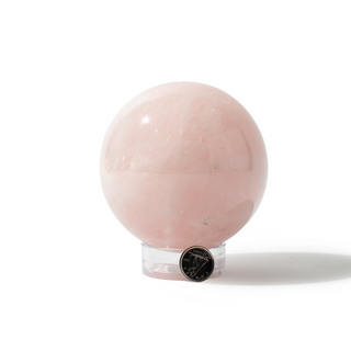 Rose Quartz Sphere Unique #73 - 3 1/2" from The Rock Space
