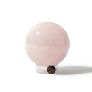 Rose Quartz Sphere Unique #83 - 3 5/8" from The Rock Space