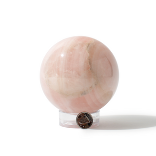 Rose Quartz Sphere Unique #86 - 3 3/8" from Stonebridge Imports