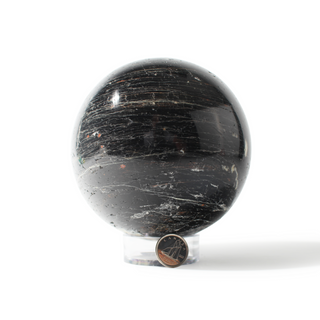 Tourmaline with Hematite Sphere Unique #8 - 4 1/8" from The Rock Space