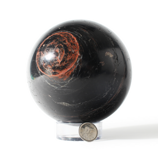 Tourmaline with Hematite Sphere Unique #12 - 4" from The Rock Space